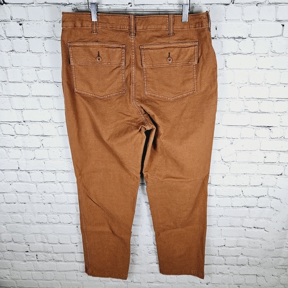 LANDS END | burnt orange high waist denim jeans - Picture 2 of 9
